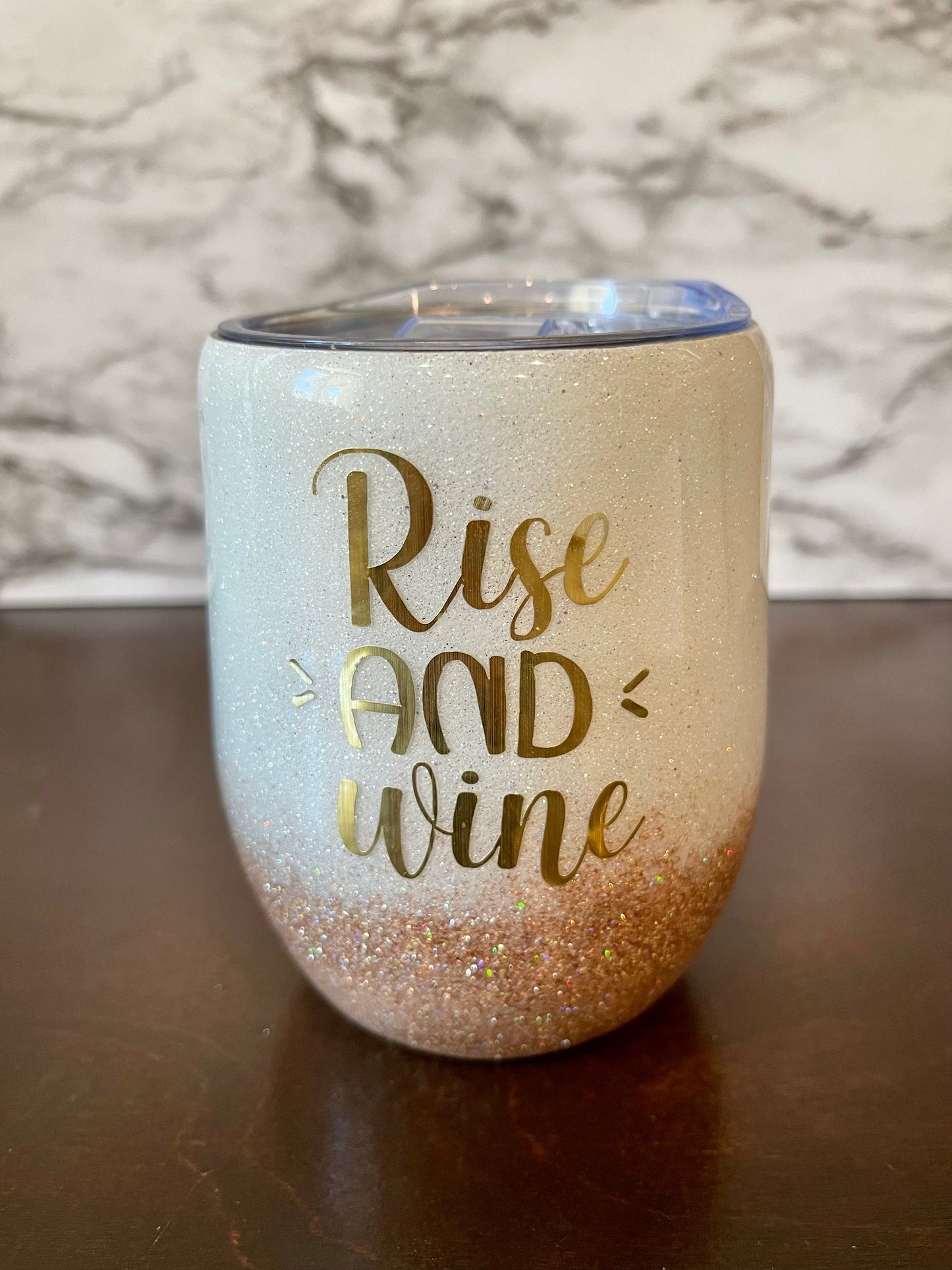 Rise and Wine - Wine Tumbler