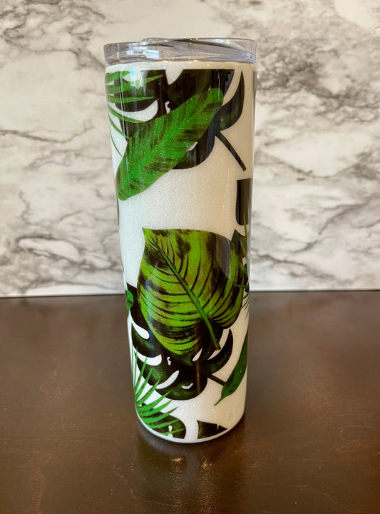 Monstera Plant full wrap Tumbler