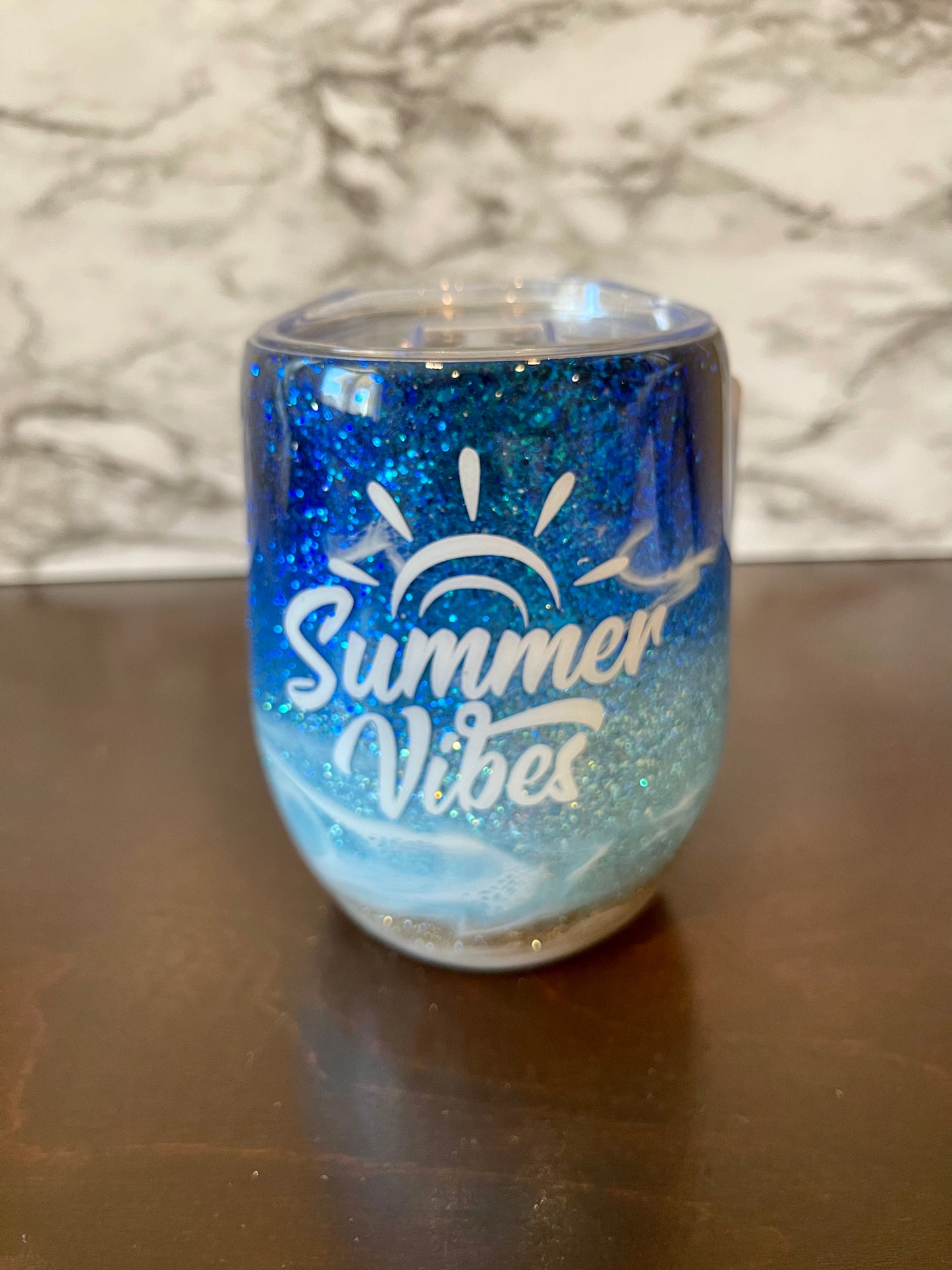 Summer Vibes Wine Tumbler