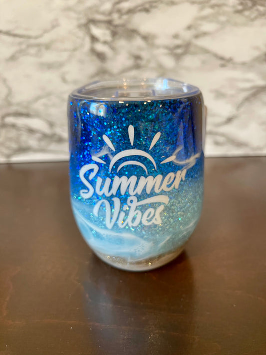 Summer Vibes Wine Tumbler