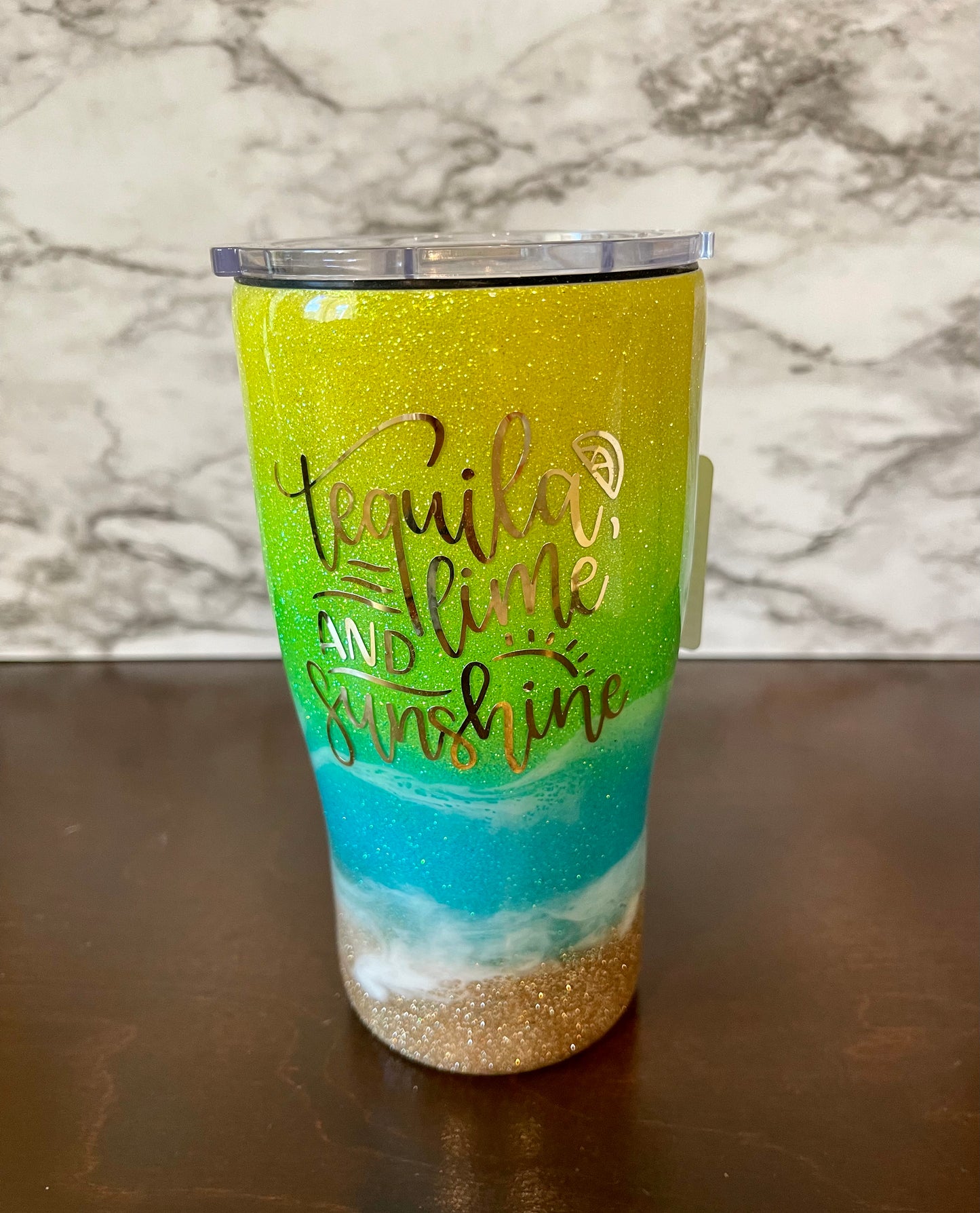 Tequila Lime and Sunshine Tumbler