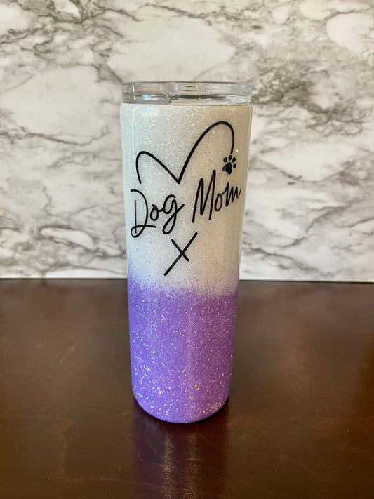 Dog Mom Tumbler (lavender)