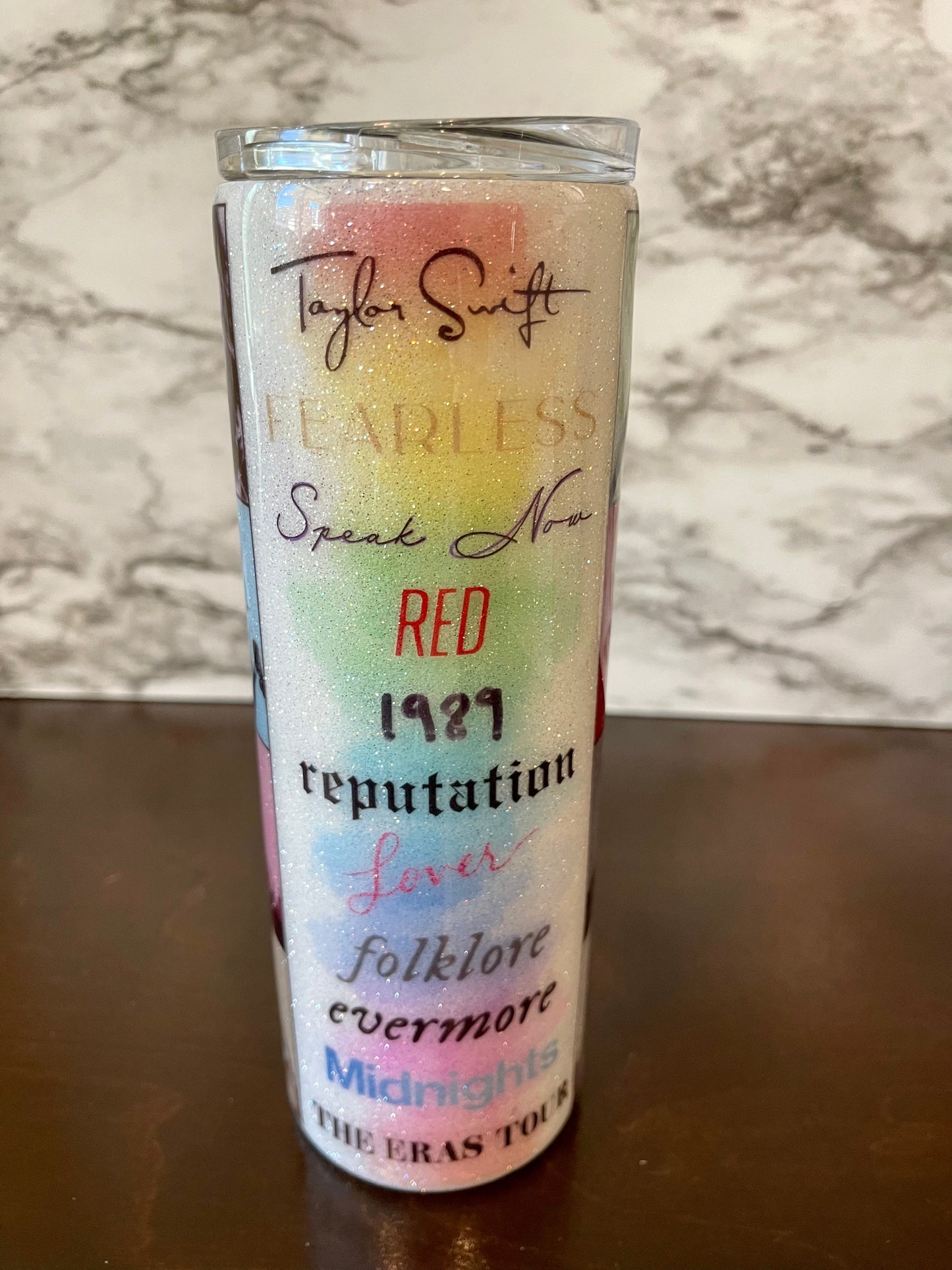 Taylor Swift Full Wrap Listed Albums Tumbler