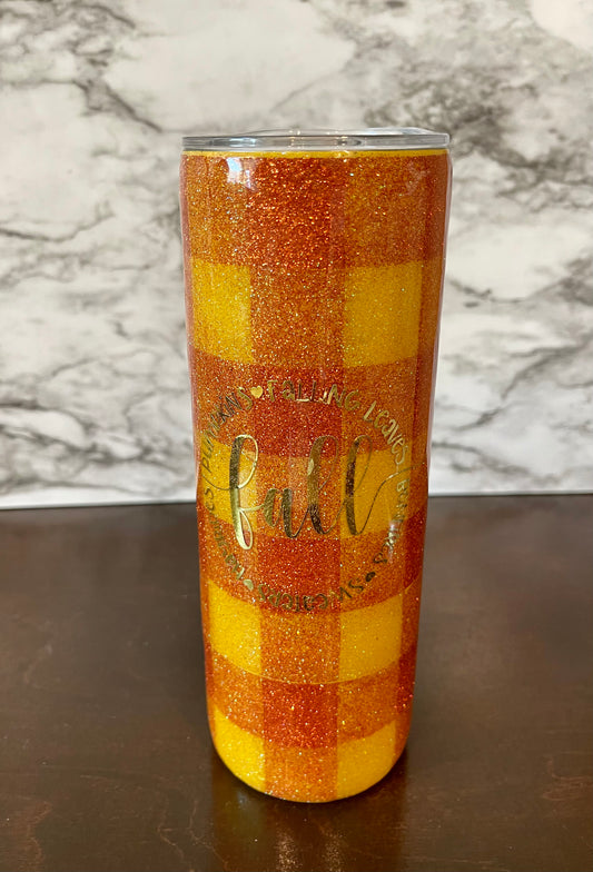 Fall Plaid 20 oz. Tumbler