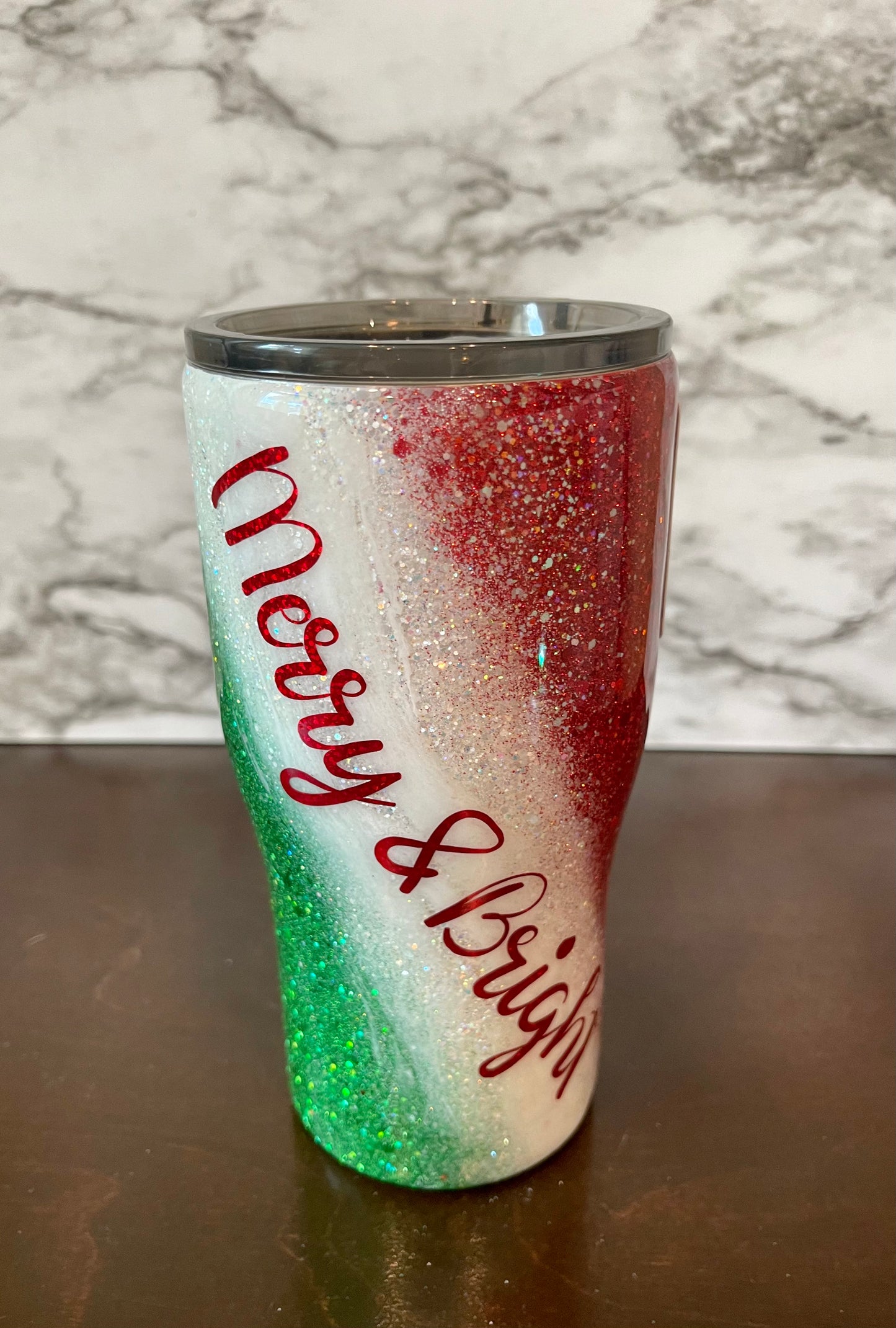 Merry & Bright Christmas Tumbler