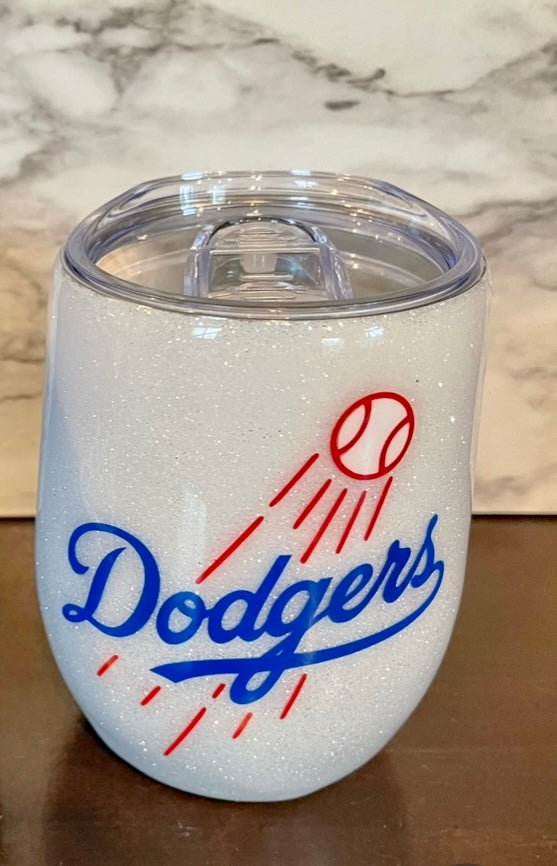 Dodgers wine tumbler